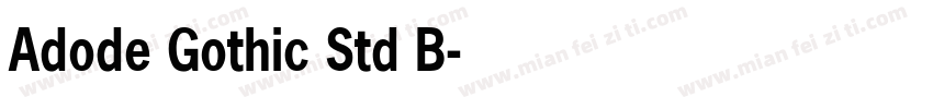 Adode Gothic Std B-粗体字体转换